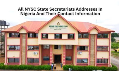 All NYSC State Secretariats Addresses In Nigeria And Their Contact Details