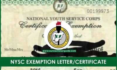 How to Apply for NYSC exemption letter